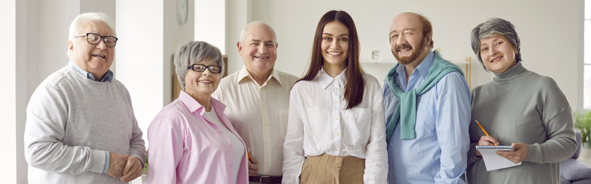 Group of people smiling